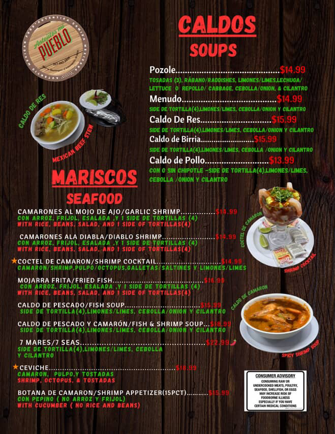 Antojitos Mi Pueblo Menu - Image 5